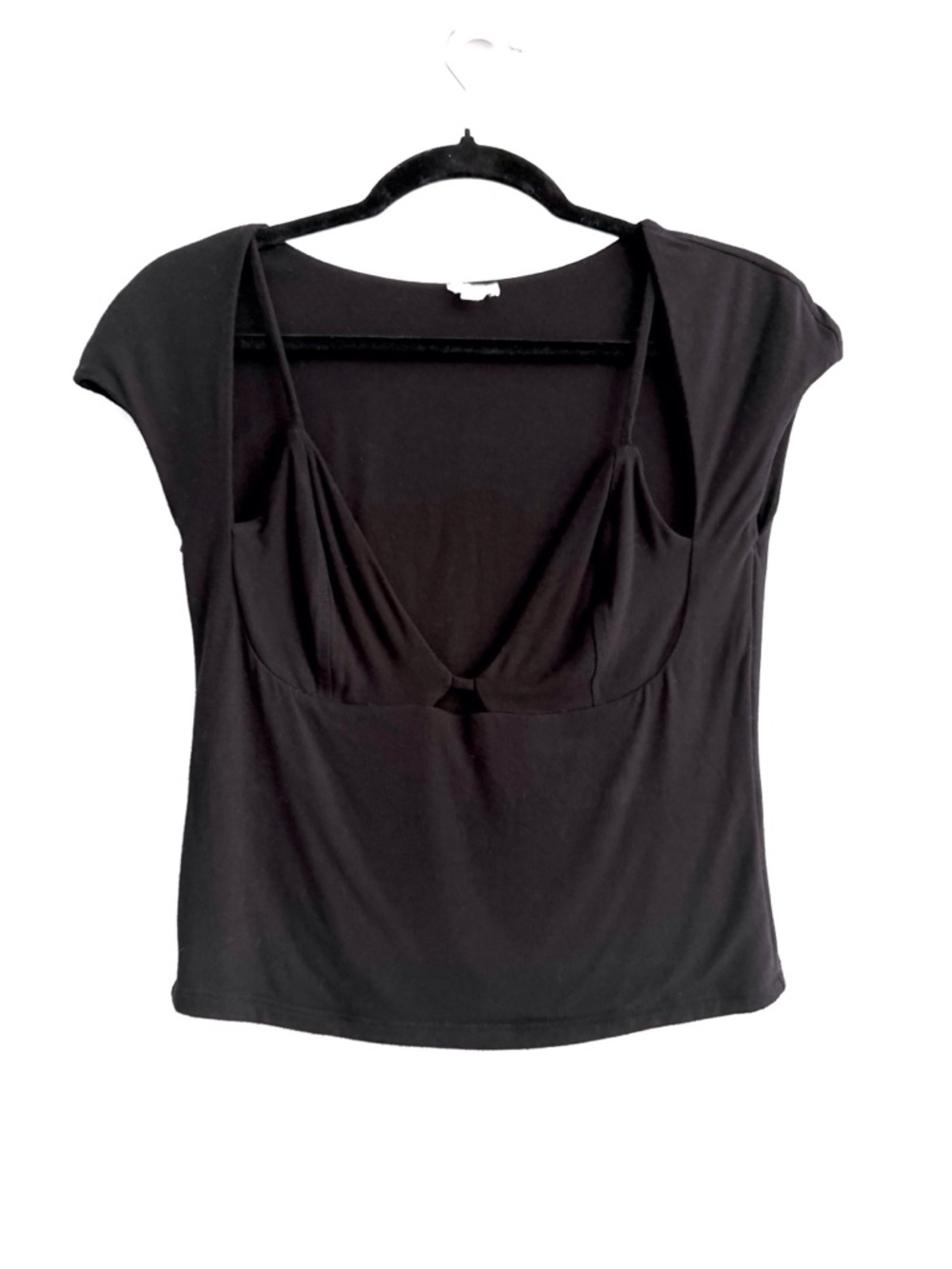 Garage Black Top with Bikini Top Like Cut Outs at Chest Area Medium